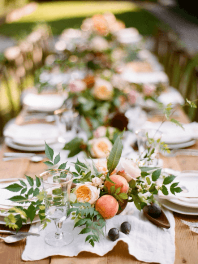 Doces de casamento ou mesa frutas?