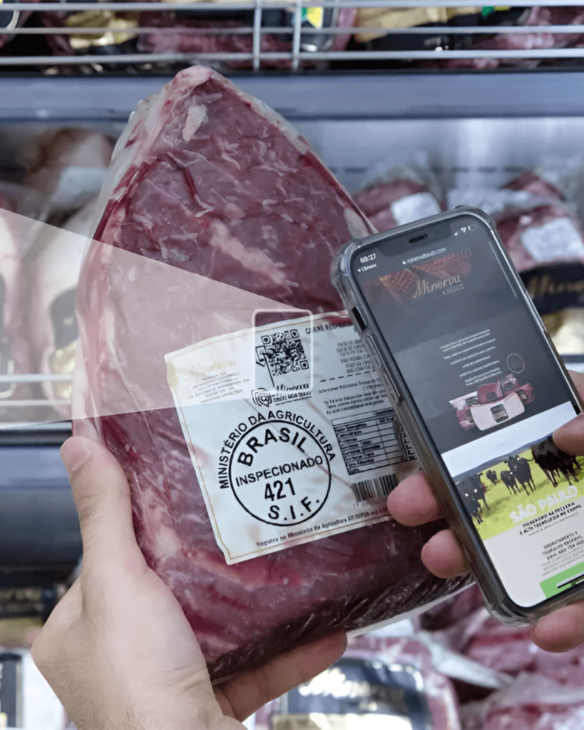 Blockchain da carne, é possível saber desde a origem do animal, até o seu abate.