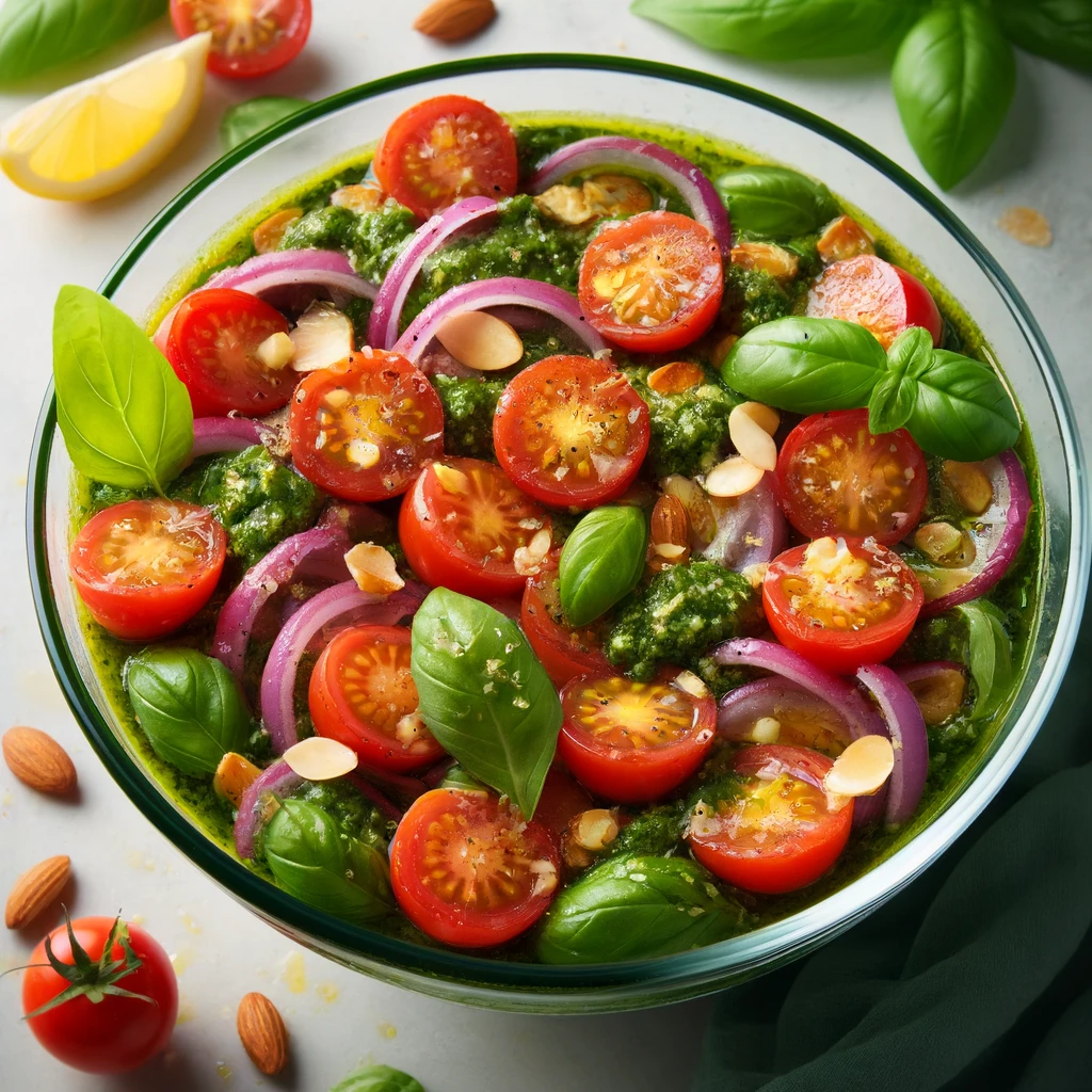 Salada Vinagrete de Tomate Cereja - Buffet Dom Barbato