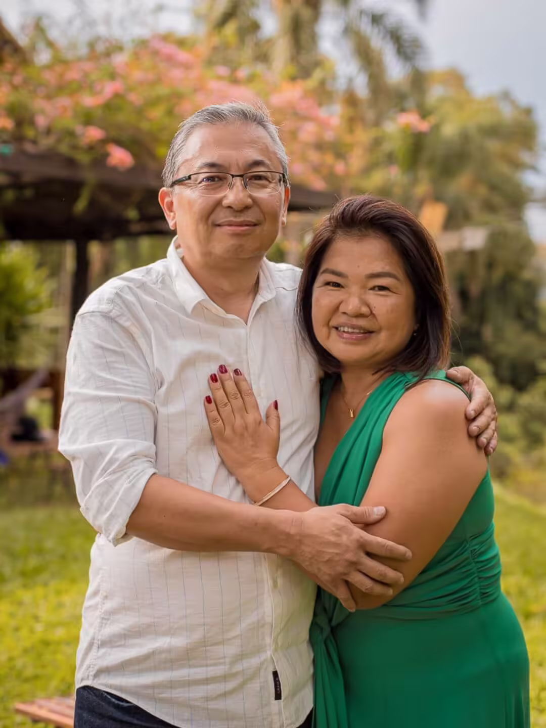 Casal feliz em evento do Buffet Dom Barbato