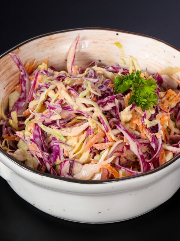 salada de coleslaw american bbq buffet de churrasco dom barbato