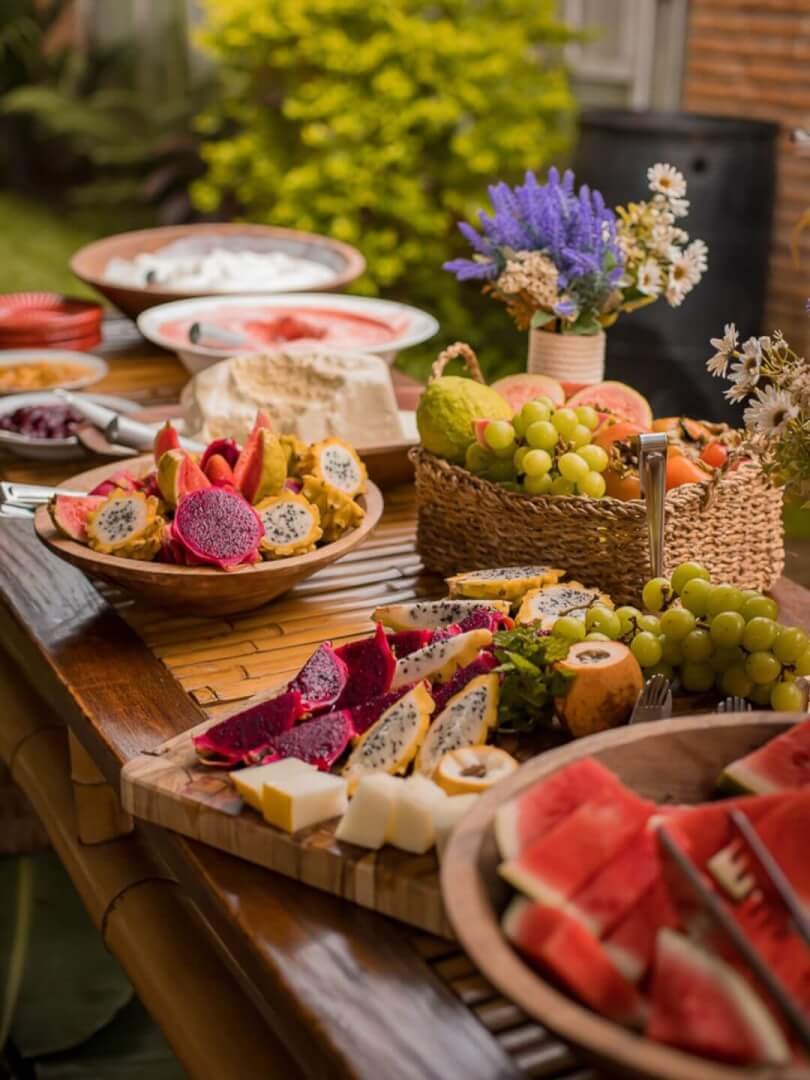 Mesa de Frutas com Gelatto