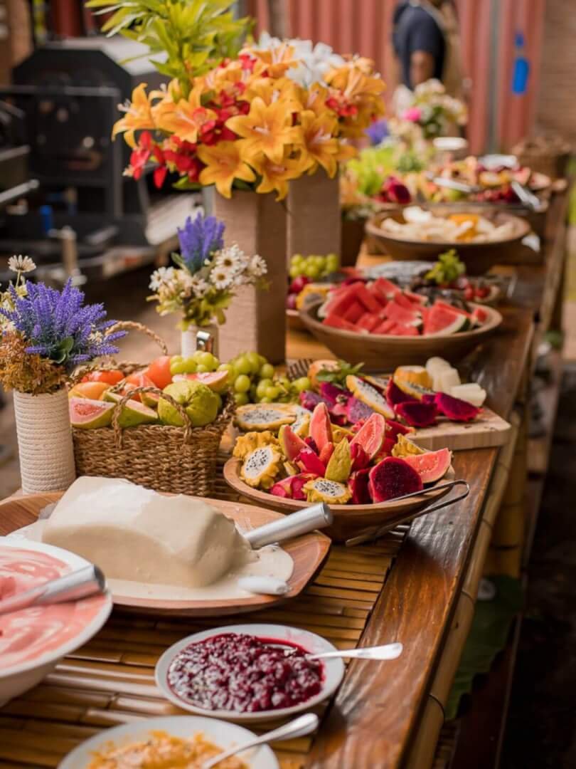 Mesa de Frutas com Gelatto