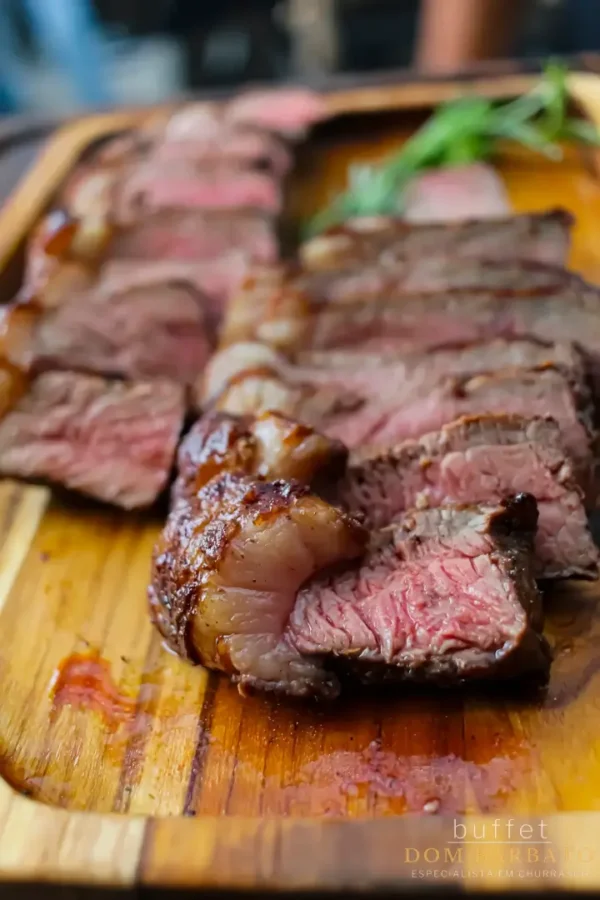tábua de picanha para servir em evento