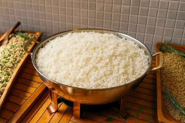 Arroz de acompanhamento para feijoada