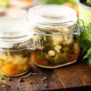 Pickled Heirloom Vegetables With Blue-Cheese Dip